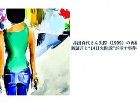 記事井出真代さん失踪1999年の再構築新証言と14日失踪説が示す事件構造アイキャッチ画像