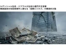 プルデンシャル生命ジブラルタ生命31億円不正受領高槻資産家女性殺害事件と連なる信頼ビジネスの構造的欠陥アイキャッチ画像