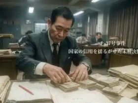 チ-37号事件｜国家の信用を揺るがせた未解決偽札事件偽札を検査する検査員のイメージ