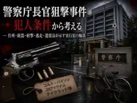 警察庁長官狙撃事件の犯人条件｜住所把握銃器自転車逃走から実行犯を絞る