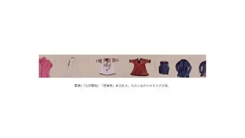 図6　『北槎聞略』「服装等」部分拡大。長衣と前合わせを示す衣服。（画像クリックで拡大）